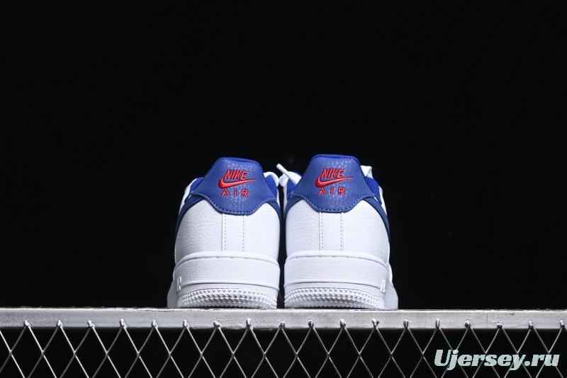 Nike Air Force 1 '07 Low Top Leather Casual Sneakers with Full-Length Air Cushion - CT3839-101