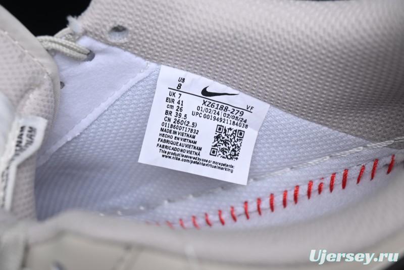 Nike Air Force 1 '07 Low Stussy Collaboration - White Black Sole Low-Top Casual Sneakers - XZ6188-279