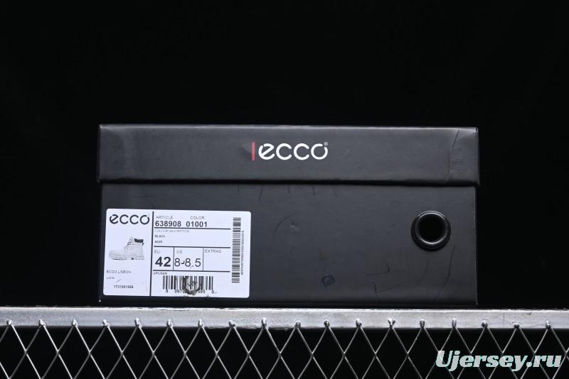 ECCO Cool Series Workwear Leather Anti-Slip Platform Chelsea Boots - 63890801001