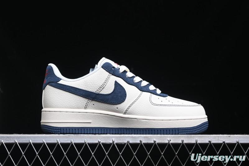 Nike Air Force 1 '07 Low Supreme Collaboration - Light Blue Suede Swoosh Casual Sneakers - XZ3328-669