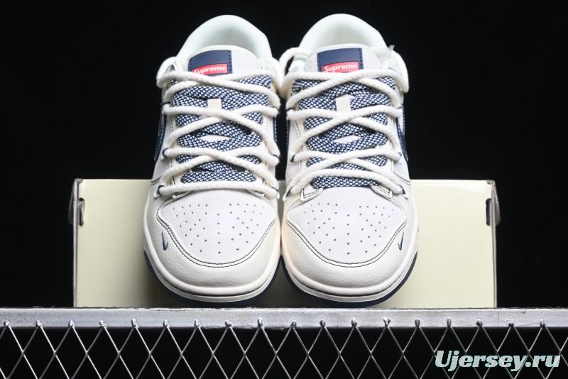 Nike SB Dunk Low Stone Island Anniversary Edition Customized Low-Top Casual Skate Shoes - YX5066-201