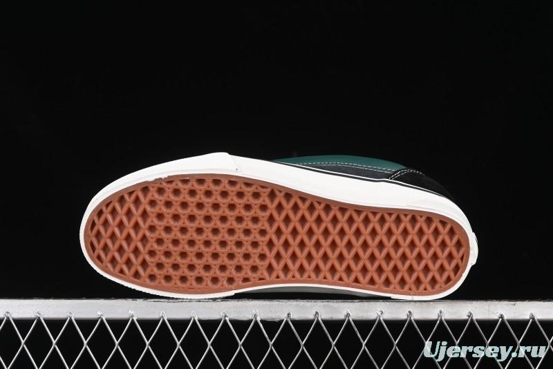 Vans Knu Skool Carbon Grey Black Green Low Top Retro Casual Vulcanized Sneakers - VN000D6CCI2