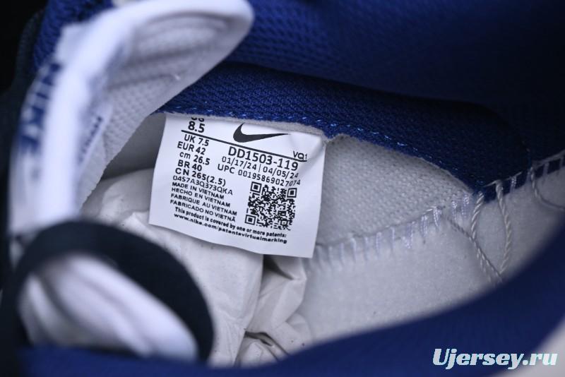 Nike Dunk Low High Street Minimalist Blue Panda Retro Low-Top Casual Sneakers - DD1503-119