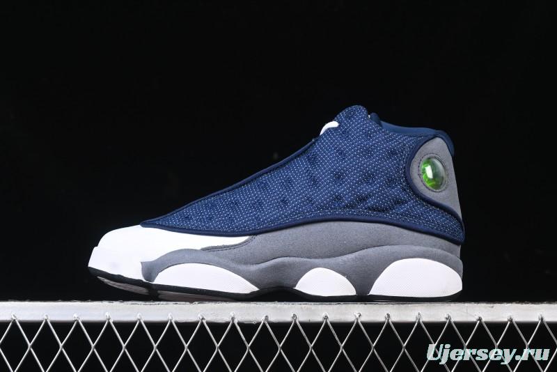 Nike Air Jordan 13 Retro Basketball Shoes with Original 3D Holographic Cat Eye and Carbon Fiber - 414571-404