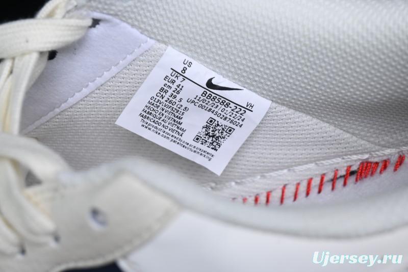 Nike Air Force 1 '07 Low Burberry Collaboration - Off White Navy Blue Patchwork Low Top Casual Sneakers BB8588-222