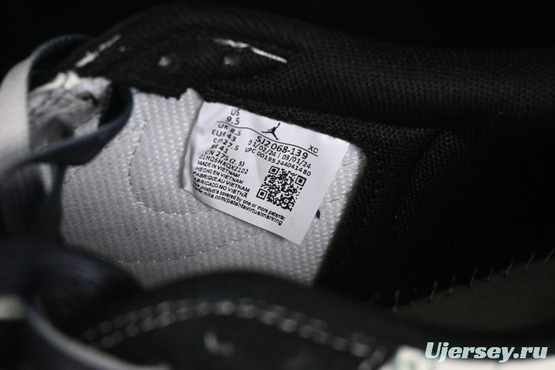 Nike Travis Scott x Fragment Design x Air Jordan 1 Low OG SP AJ1 Gucci Collaboration - Black Dragonfly Low-top Casual Sneakers - SJ2068-139