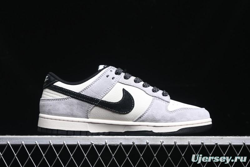 Nike SB Dunk Low The North Face Collaboration - Grey Black Double Swoosh Anniversary Custom Low-Top Casual Skate Shoes - XX3168-108