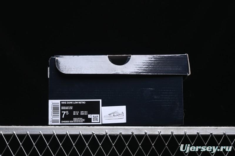 Nike SB Dunk Low Dior Stone Island Triple Collaboration Woven Grey Hook Anniversary High-End Custom Low-Top Casual Sneakers - DM6868-006