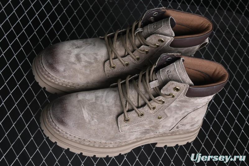 ECCO Cool Series Workwear Leather Anti-Slip Platform Chelsea Boots - 63890801001