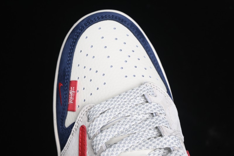 Nike Travis Scott x Fragment Design x Air Jordan 1 Low OG SP AJ1 Retro Sneakers with Reverse Swoosh - SJ2068-135