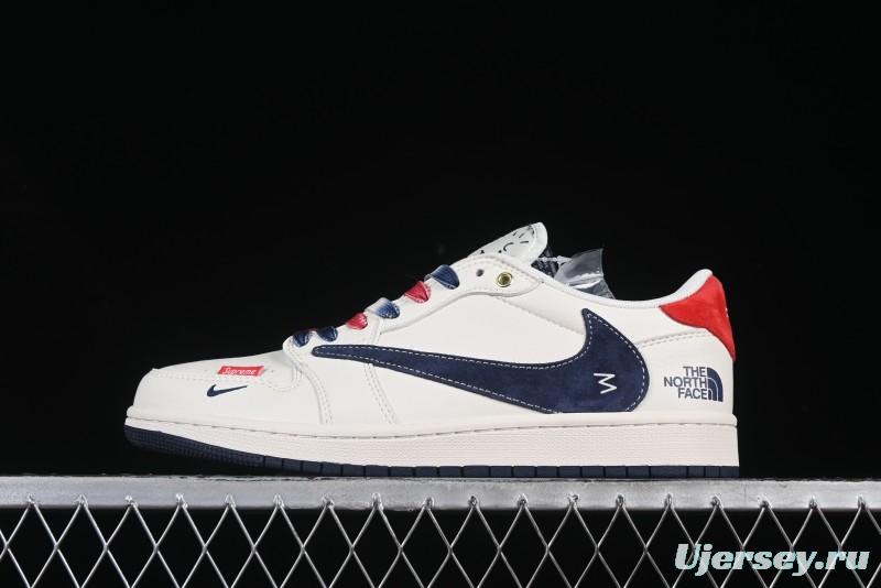 Nike Travis Scott x Fragment Design x Air Jordan 1 Low OG SP AJ1 Low Top Casual Sneakers - FC1688-211