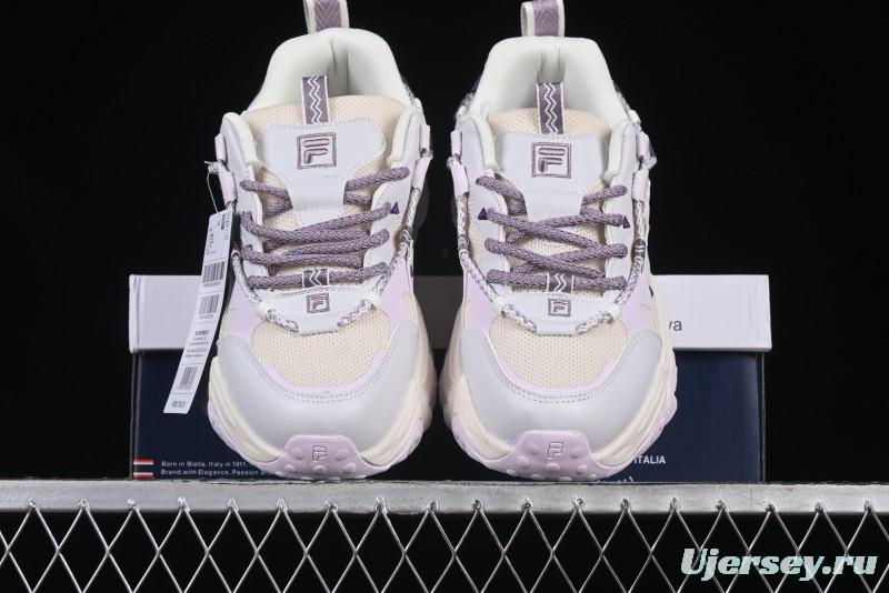 Fila Fusion Retro Mars Running Shoes with Lace-Up Design and Cushioned Sole - F12W432101FGO