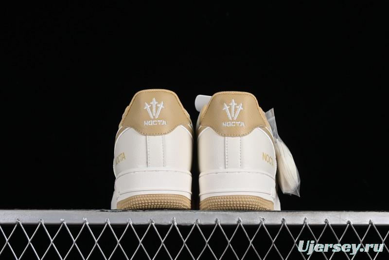 Nike Nocta x Nike Air Force 1 '07 Low Casual Sneakers with Reflective Details and Full-Length Air Cushion - NO0224-028