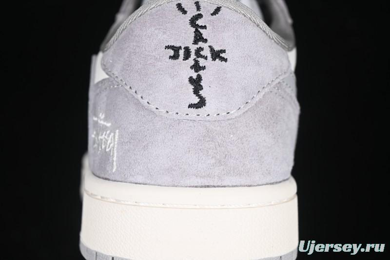 Nike Travis Scott x Fragment Design x Air Jordan 1 Low OG SP AJ1 Retro Sneakers - SJ2068-132