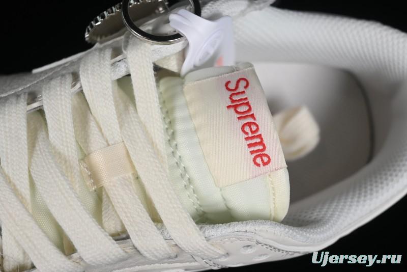 Nike SB Dunk Low Supreme Collaboration - Double Swoosh Anniversary Custom Low-Top Casual Skate Shoes - BB8675-104