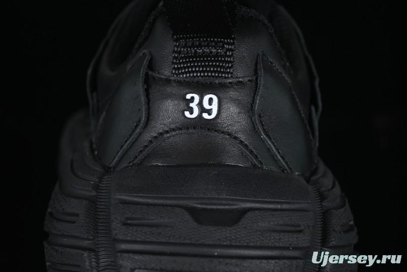 Balenciaga Monday Leather Round Toe Lace-Up Low-Top Casual Shoes - WDTSC1000