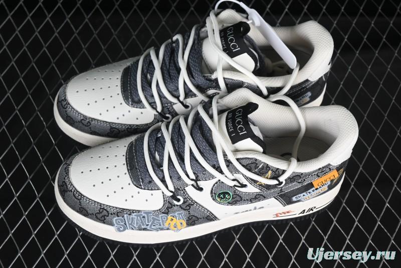 Nike Air Force 1 '07 Low Hip Hop Gucci Style Casual Sneakers - BD0077-555