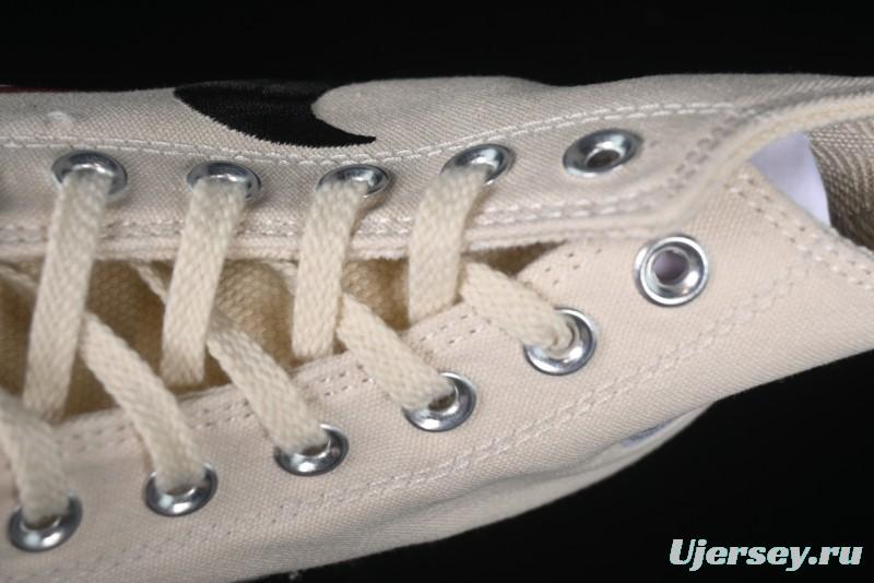 A Ma Maniere x Nike x Converse Chuck 70 High Top Sneakers with Leather and Velvet Swoosh Logo - A13388C