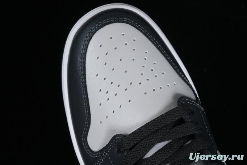 Nike Air Jordan 1 Low AJ1 Black Grey Blue Hook Basketball Shoes - DC0774-040