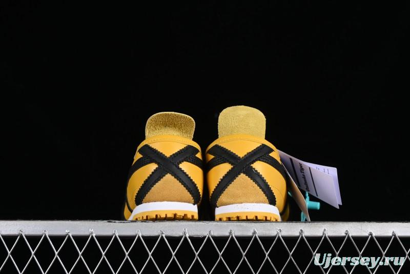 Onitsuka Tiger Mexico 66 Low-Top Leather Sneakers with Lace-Up Design - DL408-0490