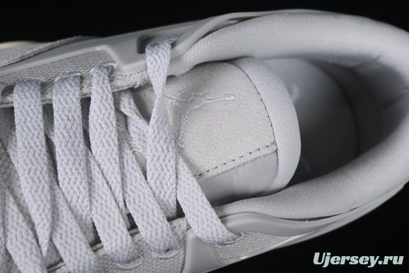 Nike Air Jordan 4 Remastered Sneakers with Textile Mesh Leather and Suede Upper - FQ7940-001