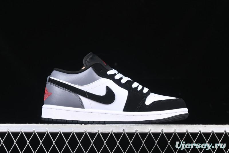 Nike Air Jordan 1 Low AJ1 Grey White Black Swoosh Casual Sneakers - HF3148-106