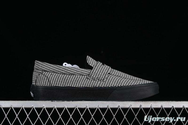 Vans Demons Style 53 Black White Retro Houndstooth Loafers - VN000CQPYER