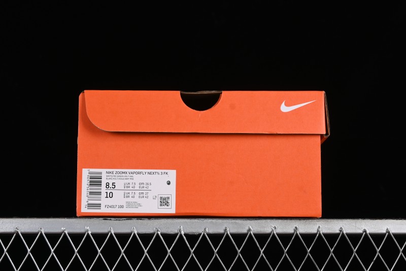 Nike ZoomX Vaporfly NEXT% 3 Marathon Series Foam Ultra-Light Cushioning Running Shoes - FZ4017-100
