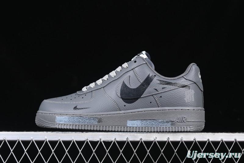 Nike Air Force 1 '07 Low Custom Graffiti Broken Swoosh Casual Sneakers - DM0970-132