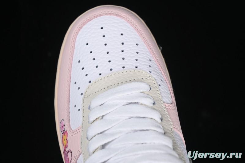 Nike Air Force 1 '07 Low Leopard Print Skeleton Custom Casual Sneakers - TY0103-222