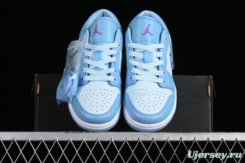 Nike Air Jordan 1 Low Custom Black Green Casual Sneakers - FN7366-400