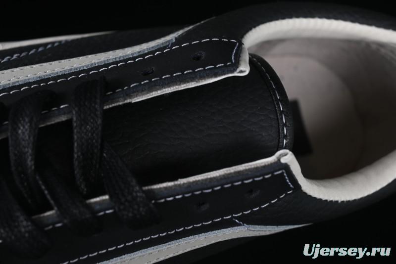 Vans Premium Old Skool 36 Full-Grain Leather Retro Skate Shoes - VN000D57BLK