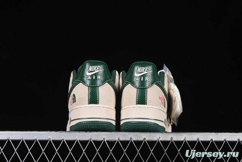 Nike Air Force 1 '07 Low The North Face Collaboration Green Snake Scale Casual Sneakers - DM6688-015