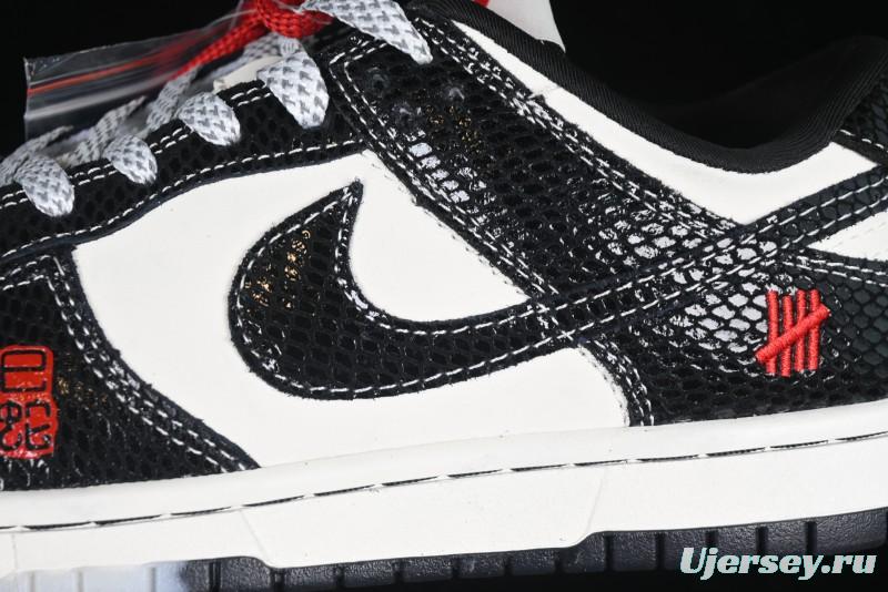 Nike SB Dunk Low UN Collaboration Year of the Snake Limited Edition Dual-Tone Black Snake Anniversary Custom Low-Top Casual Skate Shoes - AG3702-853