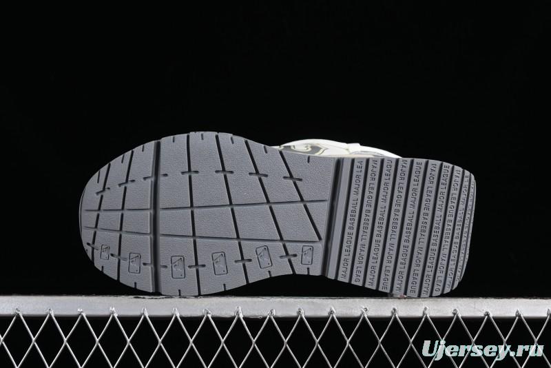 New York Yankees Chunky Runner Basic Lace-Up Lightweight Casual Sneakers - 3ASHCRR3N43WHS