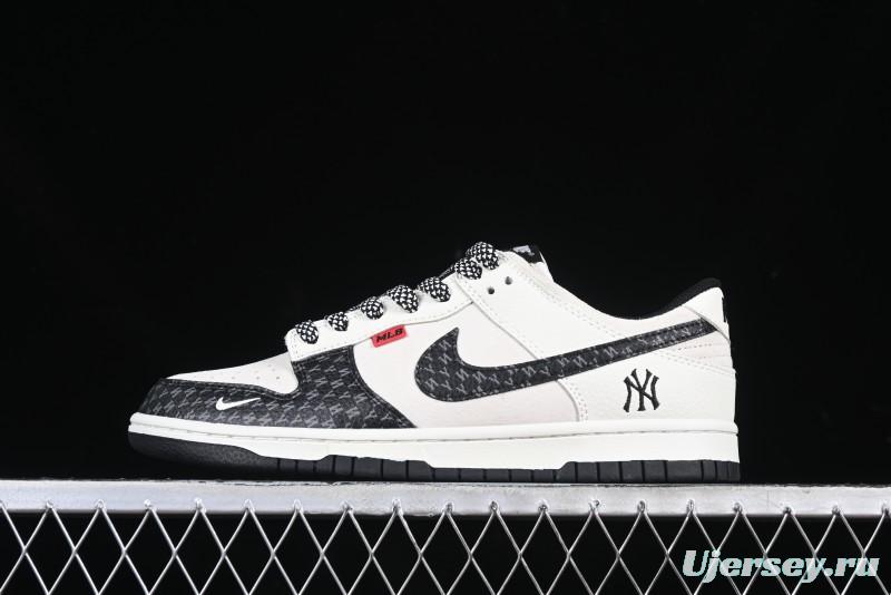 Nike SB Dunk Low MLB Collaboration Letter Patch Anniversary Custom Low-Top Casual Skate Shoes - DJ2024-121