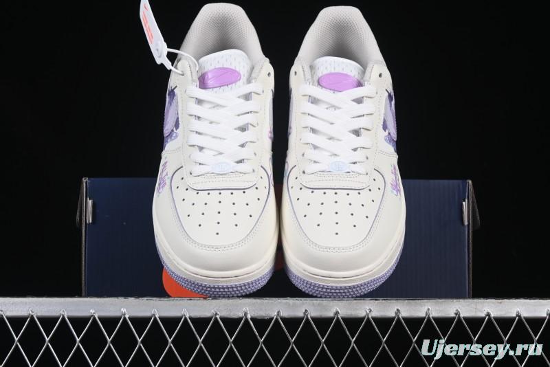 Nike Air Force 1'07 Low Casual Sneakers Purple Butterfly - FB1839-213