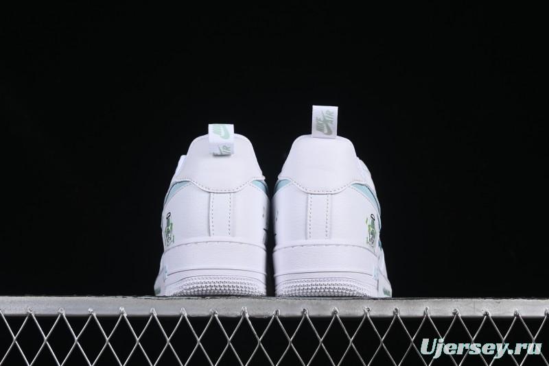 Nike Air Force 1'07 Low "Octopus Brother" SpongeBob Comic Series Squidward Middle East Casual Sneakers - FB8971-060