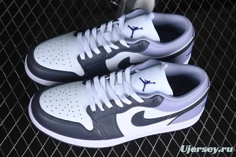 Nike Air Jordan 1 Low AJ1 Haze Purple Casual Lifestyle Sneakers - 553558-145