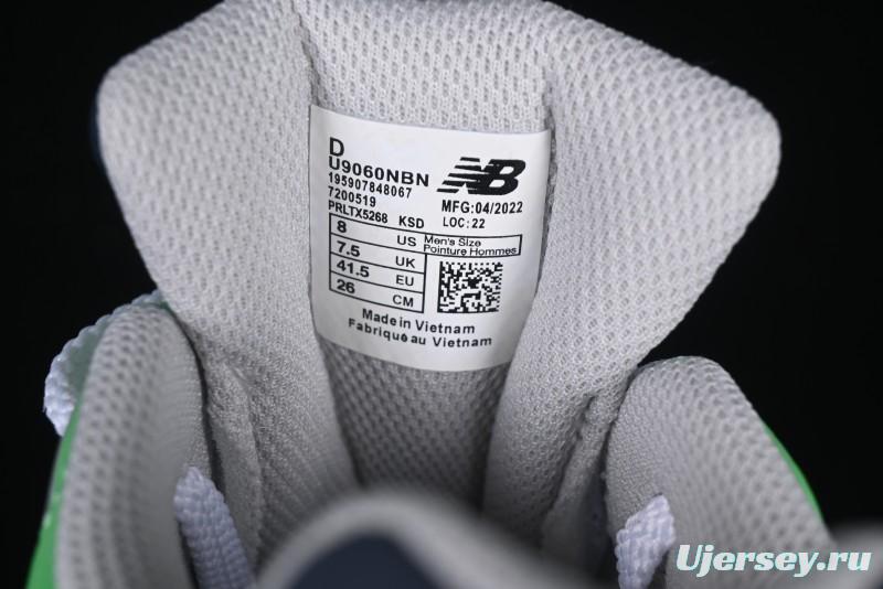 New Balance 9060 Retro Casual Running Sneakers with ABZORB Cushioning Technology - U9060NBN