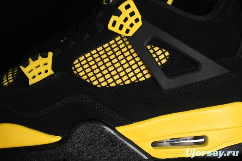 Nike Air Jordan 4 Retro Basketball Shoes Thunder - DH6927-017