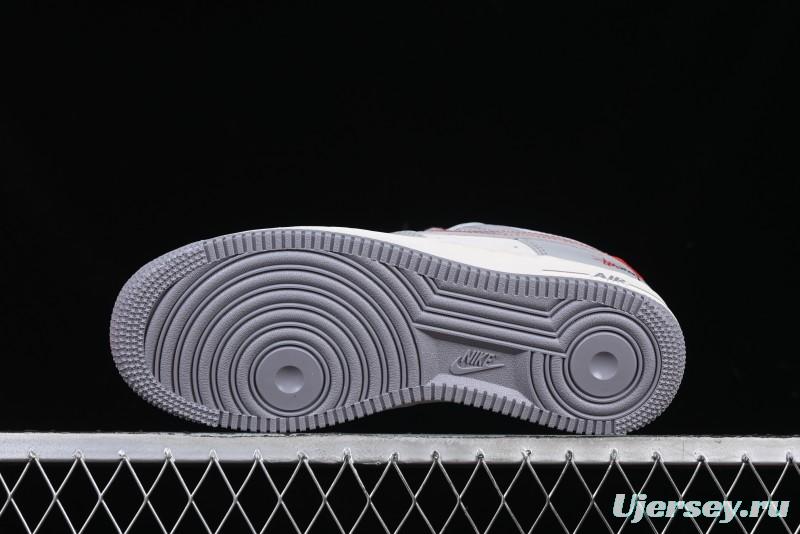 Nike Air Force 1 '07 Low Stussy Lunar New Year Snake Limited Edition Grey Snake Low-Top Casual Sneakers - DM6688-027