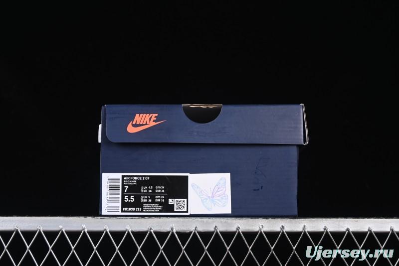 Nike Air Force 1'07 Low Casual Sneakers Purple Butterfly - FB1839-213