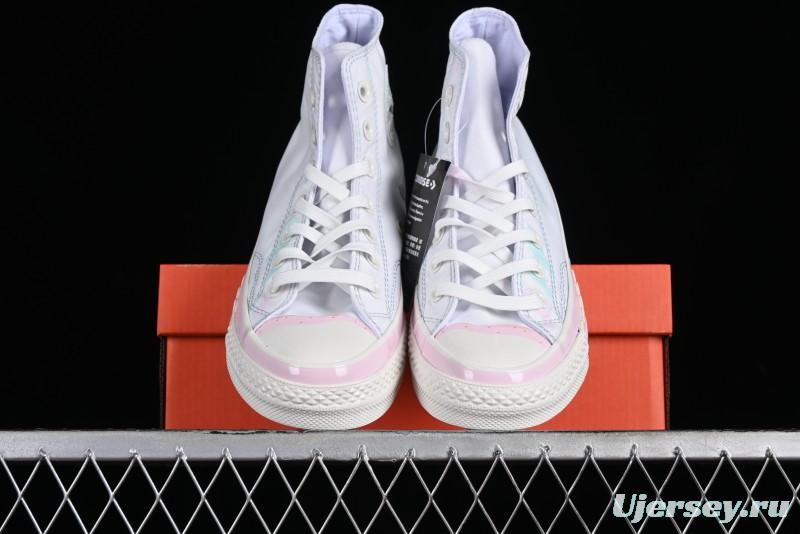 Converse Chuck 1970s Ice Cream Fun White Pink High Top Canvas Sneakers - A10947C