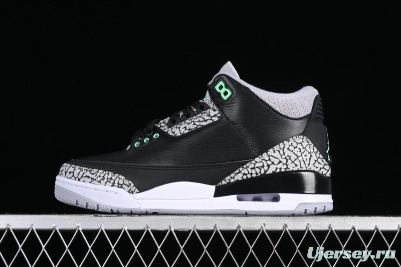 Nike Air Jordan 3 Retro Sneakers Green Glow - CT8532-031