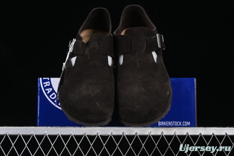 Birkenstock London BS Unisex Slip-On Casual Shoes with Soft Suede Leather and Lambswool Insole - BS