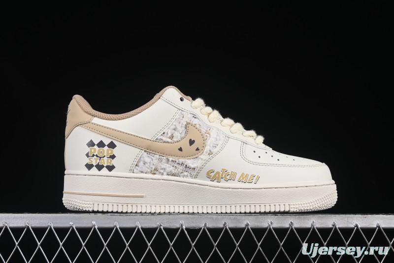 Nike Air Force 1 '07 Low Casual Sneakers with Pop Mart Molly Design - FJ7740-210