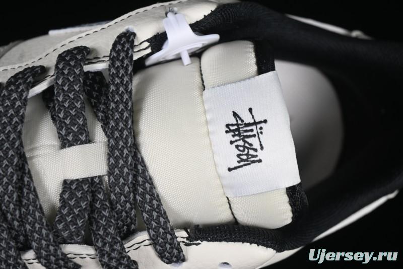 Nike Air Force 1 '07 Low Stussy Collaboration Embroidered Mini Swoosh Casual Sneakers - XZ6188-630