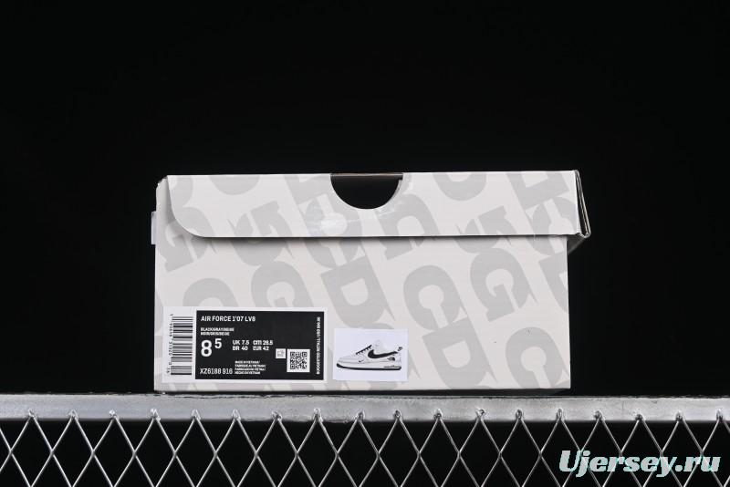 Nike Air Force 1 '07 Low The North Face Collaboration Beige Grey Carbon Black Swoosh Low-Top Casual Sneakers - XZ6188-916