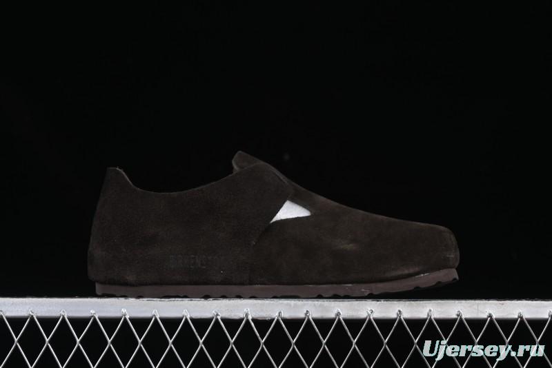 Birkenstock London BS Unisex Slip-On Casual Shoes with Soft Suede Leather and Lambswool Insole - BS